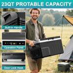 Eeivess 23QT Portable Fridge & Freezer Combo