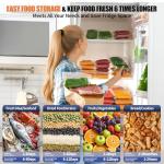 Food Vacuum Sealer with Built-in Cutter and Bags