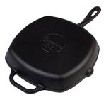 Victoria 10-Inch Cast Iron Square Grill Pan