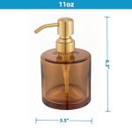 Pirooso Gold Glass Soap Dispenser for Kitchen & Bath