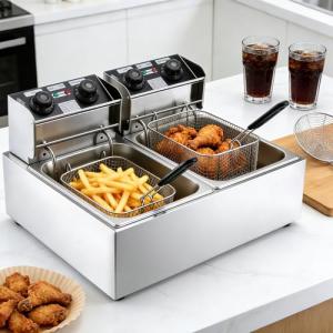 12L Electric Deep Fryer with Timer & Basket