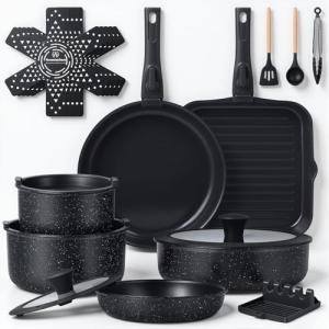 21-Piece Nonstick Induction Cookware Set