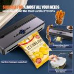 Food Vacuum Sealer with Built-in Cutter and Bags