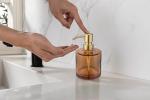 Pirooso Gold Glass Soap Dispenser for Kitchen & Bath