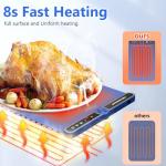 Electric Food Warming Mat with Timer and Temperature Control