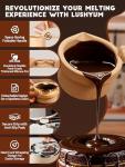 LUSHYUM Chocolate Melting Pot with Spatula and Inserts