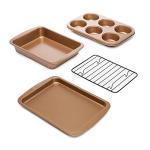 Ecolution Copper Non-Stick Toaster Oven Bakeware Set