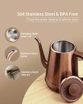 DmofwHi 1000W Stainless Steel Gooseneck Kettle