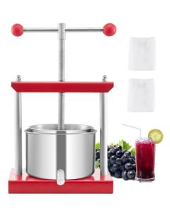 VEVOR Manual Fruit Wine Press with 2 Barrels