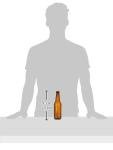 12oz Amber Glass Beer Bottles - 24 Pack