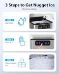 Aeitto Countertop Nugget Ice Maker Machine
