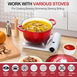 P&P CHEF 7QT Red Enameled Cast Iron Dutch Oven