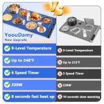 Electric Food Warming Mat with Timer and Temperature Control