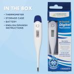 Veridian Digital Thermometer with Fever Alert & Memory