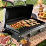 Portable 23-Inch Propane Tabletop Griddle with Cover
