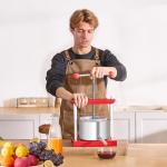 VEVOR Manual Fruit Wine Press with 2 Barrels