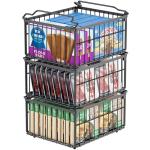 Stackable Freezer Organizer Bins, 3-Pack