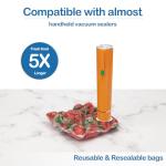 40-Pack Reusable Vacuum Sealer Bags for Food