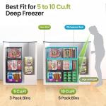 Stackable Freezer Organizer Bins, 3-Pack