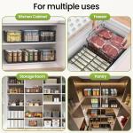 Stackable Freezer Organizer Bins, 3-Pack