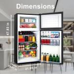 HAILANG 7.0 Cu.Ft Double Door Refrigerator