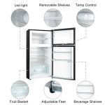 HAILANG 7.0 Cu.Ft Double Door Refrigerator