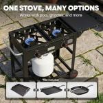 Outdoor Propane Deep Fryer with Movable Cart