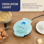 Elite Gourmet Mini Electric Waffle Maker - Mint