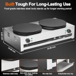 Culistra 16-Inch Dual-Head Crepe Maker