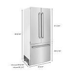 ZLINE 36" Panel Ready French Door Refrigerator