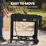 Outdoor Propane Deep Fryer with Movable Cart
