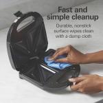 Hamilton Beach Compact Electric Sandwich Maker, Black