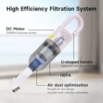 TROURAY Lightweight Handheld Vacuum Cleaner for Home