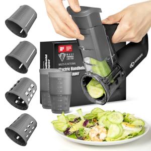 KEOUKE Cordless Electric Salad Shooter Cutter