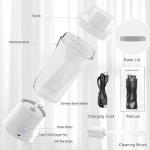 Compact 360W Portable Blender for Smoothies and Shakes