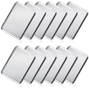 12-Pack Nonstick Stainless Steel Baking Sheets