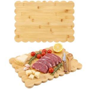 Acellegic Bamboo Cutting Board for Charcuterie 15.7" x 11