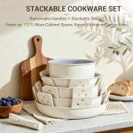 Ammeloo 18-Piece Non-Stick Ceramic Cookware Set