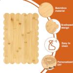 Acellegic Bamboo Cutting Board for Charcuterie 15.7" x 11