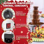 Flyseago 4-Tier Large Chocolate Fondue Fountain
