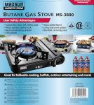 Maxsun Portable Gas Stove MS3800 with Carrying Case