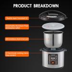 12L Electric Pressure Cooker for Commercial Use