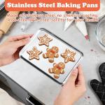 12-Pack Nonstick Stainless Steel Baking Sheets