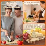 Acellegic Bamboo Cutting Board for Charcuterie 15.7" x 11