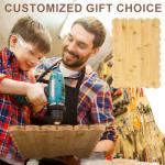 Acellegic Bamboo Cutting Board for Charcuterie 15.7" x 11