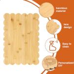 Acellegic Bamboo Cutting Board for Charcuterie 15.7" x 11