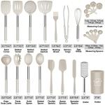 26-Piece Silicone Cooking Utensil Set with Steel Handles