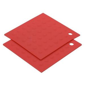 MIU France Red Silicone Pot Holder Set