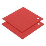 MIU France Red Silicone Pot Holder Set