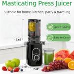 Deluxe Slow Masticating Juicer for Whole Fruits